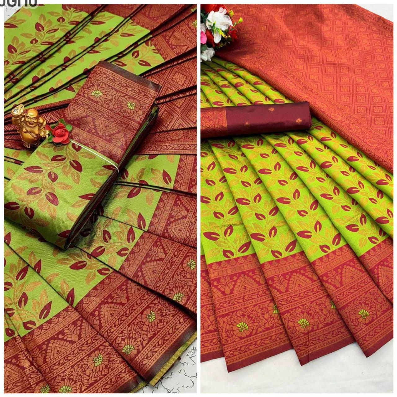 SF 667 By Shubh Copper Zari Tissue Kanchi Designer Saree Wholesale Market In Surat
